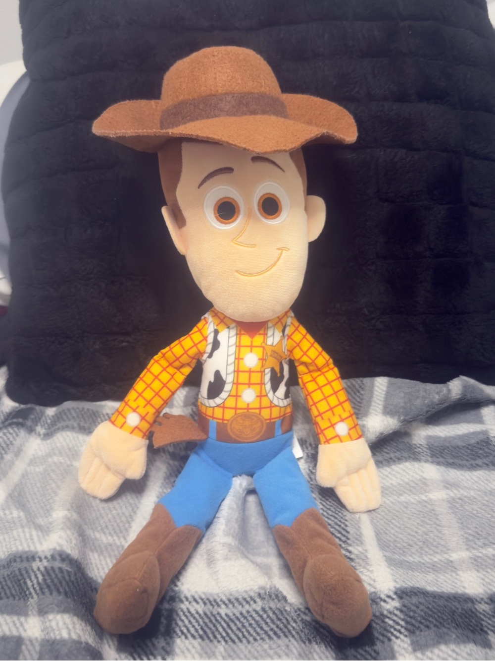 Woody Cowboy Plush Toy - Brown, Yellow, Blue
